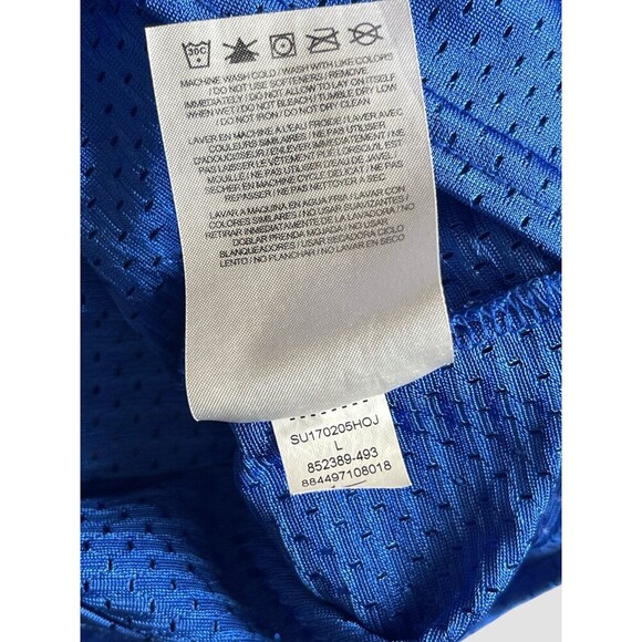 Nike Youth Practice Jersey Blue Football Short Sleeve Size Kids Boy Large Mesh - Picture 6 of 6